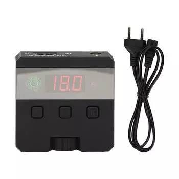 Digital Tattoo Power Supply High Power Liner Shader Voltage Adjustable Universal Black LED Tattoo EU Plug