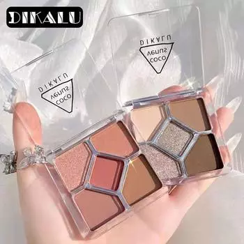DIKALU 5-цветная палитра теней для век с пятью сетками Beauty Cosmetics