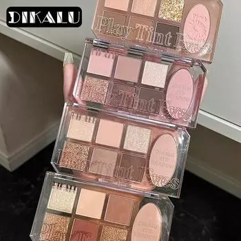 Dikalu 7 цветов Тени для век Жемчужно-матовые тени для век цвета земли Румяна