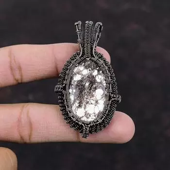 Дикая лошадь Магнезитовый кулон Медная проволока Обернутый кулон Этнические украшения Кулон ручной работы Медная проволока Ювелирный подарок для мамы Подвески с драгоценными камнями