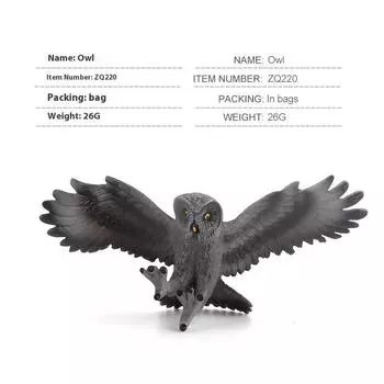 Дикая природа Детское научное образование Когнитивная модель птицы Симуляция Сова Дятел Резьба Орнамент Игрушка