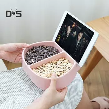 Дикий колокольчик, миска для сухих фруктов, орехов, ящик для хранения закусок, тарелка, держатель для телефона, подставка зелёный