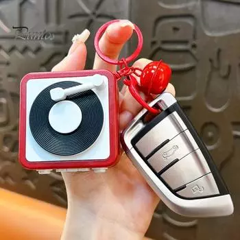 Диктофон брелок подвеска DIY кнопка записи цикл воспроизведения простое управление брелок портативная сумка аксессуары синий