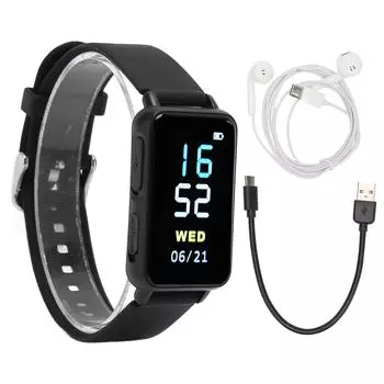 Диктофон Часы AI Интеллектуальное HD Шумоподавление Bluetooth MP3 Диктофон Часы Цифровой Звук