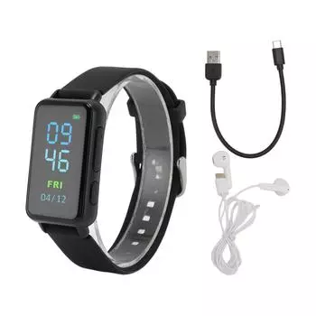 Диктофон Часы MP3 Музыкальный Плеер Электронная Книга 1.47-дюймовый IPS Экран Шумоподавление Цифровой Голос 4G