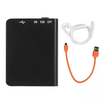 Диктофон HD шумоподавление сверхдлительный режим ожидания активируемый звуком диктофон с HIFI MP3-плеером