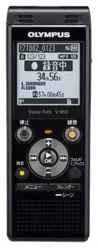 Диктофон OLYMPUS Voice Trek IC, черный, фортепиано V-863BLK