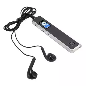 Диктофон с преобразованием с шумоподавлением HD MP3-диктофон с диктофоном и наушниками для транскрипции текста лекций,