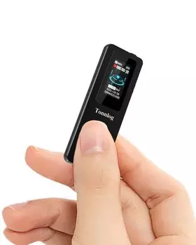 Диктофон Tonnlog 64 ГБ, Компактный, Длительная запись, ЖК-экран, IC-рекордер, Большая емкость 64 ГБ, 45 часов непрерывной записи, 900 часов