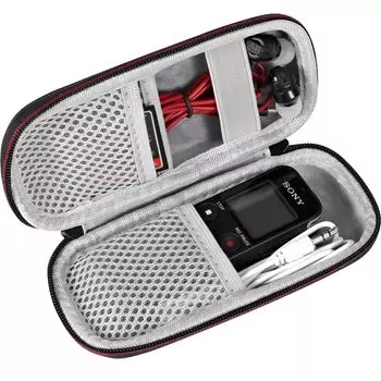 Диктофон Внешний Общий Защитный Хранилище Микросхема Диктофон Хранение Переносной MP3-плеер Подходит для Чехол, Цель, Чехол, Чехол, Чехол, Диктофон, чёрный