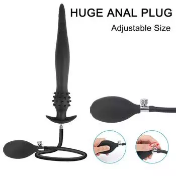 Дилдо насос секс-игрушки для женщин/мужчин мастурбация длинный анальный расширитель огромная анальная пробка анальная пробка надувной массажер простаты