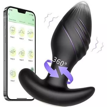 Дилдо взрослые секс-игрушки для мужчин массажер простаты приложение управление игрушка 10 режим вибрации вращения вибратор простаты секс-игрушки для пар