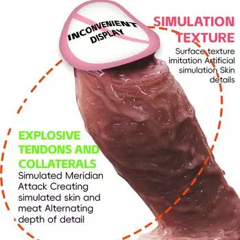 Дилдо Жидкий Силиконовый Дилдо Секс Игрушки Мастурбатор для Женщин Взрослых S