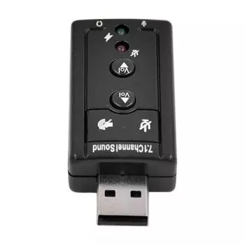 DIMAN-HD02 Внешний USB-аудиоадаптер виртуальной 7.1-канальной звуковой карты для ноутбука