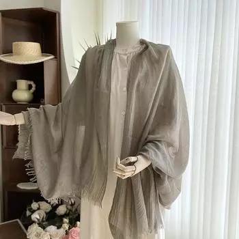 DIMANAF2025 Новый весенне-летний женский шарф однотонный повседневный женский One Size