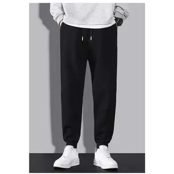 DIMANAF 2023 Большие размеры, зимние новые мужские базовые брюки-шаровары, свободные эластичные лоскутные повседневные флисовые полосатые мужские модные брюки