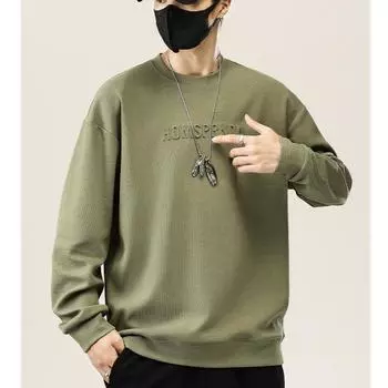 DIMANAF 2023 Новая футболка больших размеров, мужские свободные толстовки с длинным рукавом и принтом, дизайнерские повседневные осенние базовые топы с круглым вырезом, новый пуловер 4XL