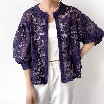 DIMANAF 2023 Женская блузка больших размеров с вышивкой и принтом Футболка повседневные топы Свободные элегантные женские летние милые кружевные элегантные рубашки с короткими рукавами One Size белый