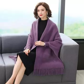 DIMANAF 2023 Зимние свитера больших размеров, плащ, осенний однотонный женский свитер большого размера с открытой вышивкой, вязаный свободный кардиган, свитер, 6 цветов