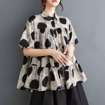 DIMANAF 2024, блузка больших размеров, летняя женская футболка, свободная рубашка в повседневном стиле, топы в полоску, блузка, рубашка черного цвета