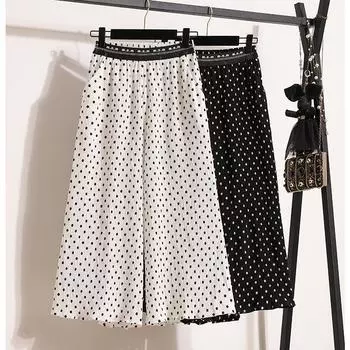 DIMANAF 2024 Большие размеры Длинные брюки Женские эластичные свободные повседневные базовые широкие брюки черного цвета