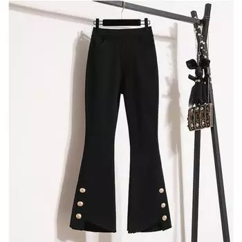 DIMANAF 2024 Большие размеры весенние длинные брюки женские эластичные однотонные повседневные свободные винтажные шаровары свободные хлопковые облегающие брюки