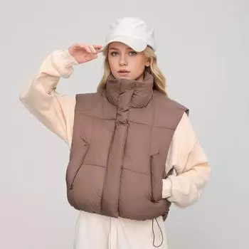 DIMANAF 2024 Большие размеры Женские парки Пальто Куртки Верхняя одежда Толстые Теплые Безрукавки Новые Зимние