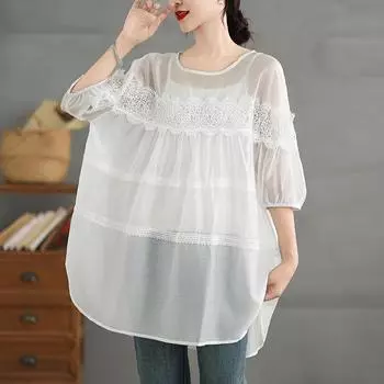 Dimanaf 2024 футболка больших размеров, летние женские однотонные свободные повседневные топы с короткими рукавами, базовые тонкие большие размеры, новые винтажные топы