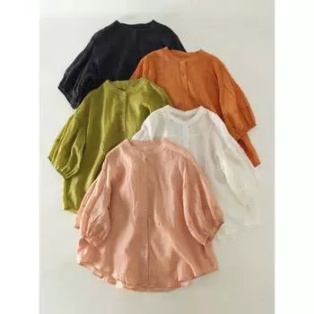 DIMANAF 2024, футболка больших размеров, летняя женская льняная футболка с коротким рукавом, однотонные базовые топы с круглым вырезом, новая свободная рубашка большого размера