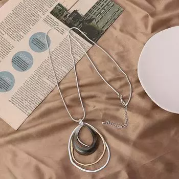 DIMANAF 2024, кулон «Четыре сезона», аксессуар в стиле ретро, простой металлический геометрический аксессуар в этническом стиле, кулон