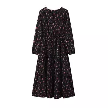 DIMANAF 2024, летнее платье-рубашка больших размеров, шифоновое женское платье со свободным поясом, повседневное женское длинное платье с цветочным принтом