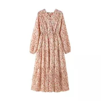 DIMANAF 2024, летнее платье-рубашка больших размеров, шифоновое платье со свободной талией, женские розовые длинные платья с цветочным шифоновым принтом