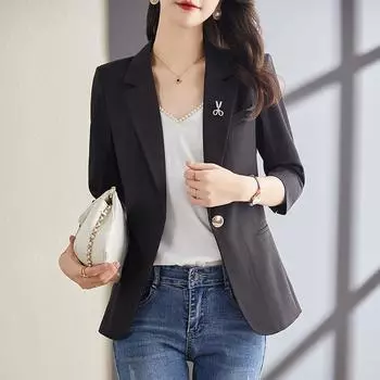 DIMANAF 2024 летние куртки больших размеров, пальто, женская модная одежда, винтажная женская верхняя одежда, свободная однотонная повседневная верхняя одежда