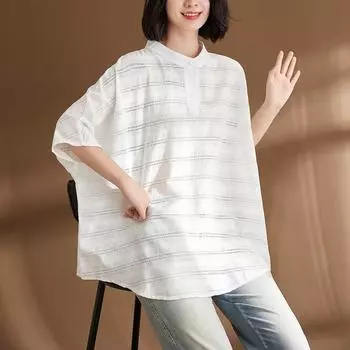 DIMANAF 2024, летние женские футболки больших размеров, летние рубашки, женские топы, футболки с рукавами «летучая мышь», свободные повседневные хлопковые винтажные рубашки