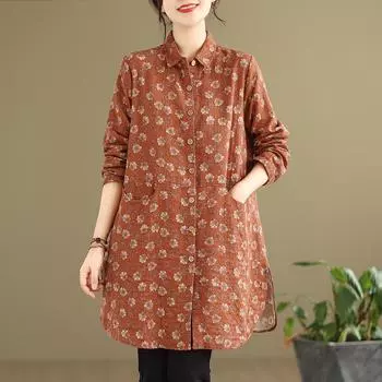 DIMANAF 2024 летние женские футболки больших размеров винтажные рубашки хлопковые женские свободные тонкие повседневные футболки с цветочным принтом