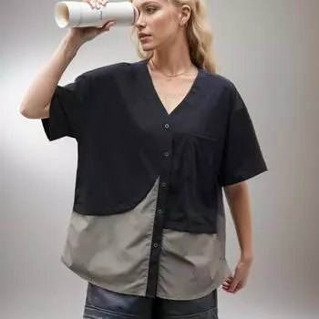 DIMANAF 2024, летняя футболка больших размеров, женские топы больших размеров, футболки с поясом, свободная повседневная хлопковая блузка с короткими рукавами и пуговицами, черная футболка