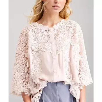 DIMANAF 2024, летняя кружевная блузка больших размеров, повседневная рубашка, женская одежда с принтом, белая свободная футболка с короткими рукавами