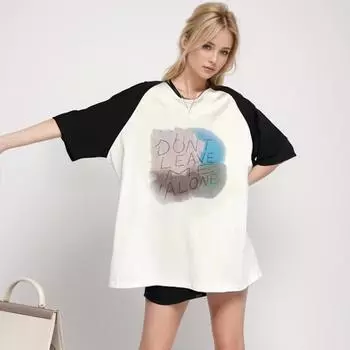 DIMANAF 2024 New Summer Women Cotton T-Shirt Basic Cartoon Short Sleeve Loose Casual O-Neck Big Tops T-Shirt New