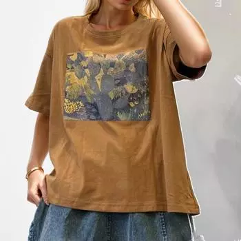 DIMANAF 2024, новая футболка больших размеров, летняя женская футболка с коротким рукавом и принтом, свободные базовые топы с цветочным принтом и круглым вырезом, новая футболка большого размера