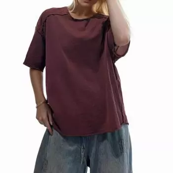 DIMANAF 2024 Новая футболка больших размеров, летняя женская футболка с коротким рукавом, свободные однотонные базовые топы с круглым вырезом, новая футболка большого размера