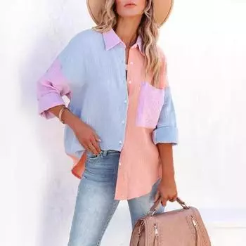 DIMANAF 2024, новая летняя блузка больших размеров, льняная однотонная рубашка, женская свободная рубашка с длинным рукавом, повседневные топы, футболки