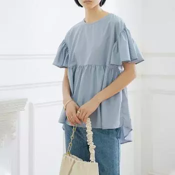 DIMANAF 2024, новая летняя блузка больших размеров, модная женская свободная рубашка с рукавами-бабочками, повседневные однотонные футболки