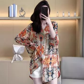 DIMANAF 2024 Новая летняя футболка модная рубашка свободная женская рубашка с коротким рукавом повседневные тонкие элегантные топы футболки