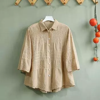 DIMANAF 2024 Новая летняя рубашка женская кружевная блузка короткие базовые топы футболки повседневные свободные белые футболки