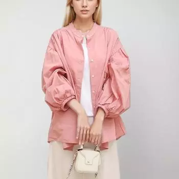 DIMANAF 2024, новая летняя весенняя блузка больших размеров, модная однотонная рубашка, женская свободная рубашка с коротким рукавом, повседневные розовые длинные футболки