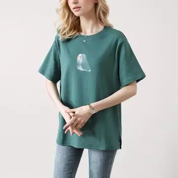 Dimanaf 2024 Новая летняя женская футболка больших размеров с круглым вырезом, хлопковая рубашка с узором, повседневные базовые топы с коротким рукавом