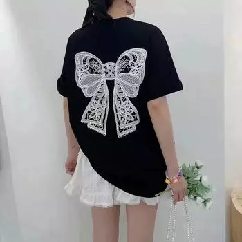 DIMANAF 2024 Новая летняя женская футболка с коротким рукавом и принтом клубники, свободная повседневная футболка с круглым вырезом и большими топами, новинка 742