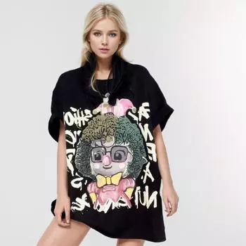 DIMANAF 2024, новая летняя женская хлопковая футболка, базовая футболка с коротким рукавом и буквенным принтом, свободные повседневные топы с круглым вырезом, новая большая футболка