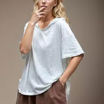 DIMANAF 2024 Новая летняя женская рубашка больших размеров с коротким рукавом, свободная однотонная базовая шляпа с круглым вырезом, футболка с пуговицами, новинка 6131