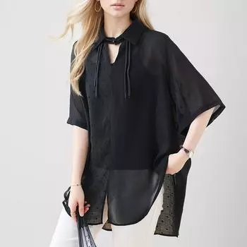 Dimanaf 2024 Новая летняя женская свободная футболка больших размеров, черная тонкая рубашка в винтажном стиле, повседневные однотонные топы, футболки с коротким рукавом